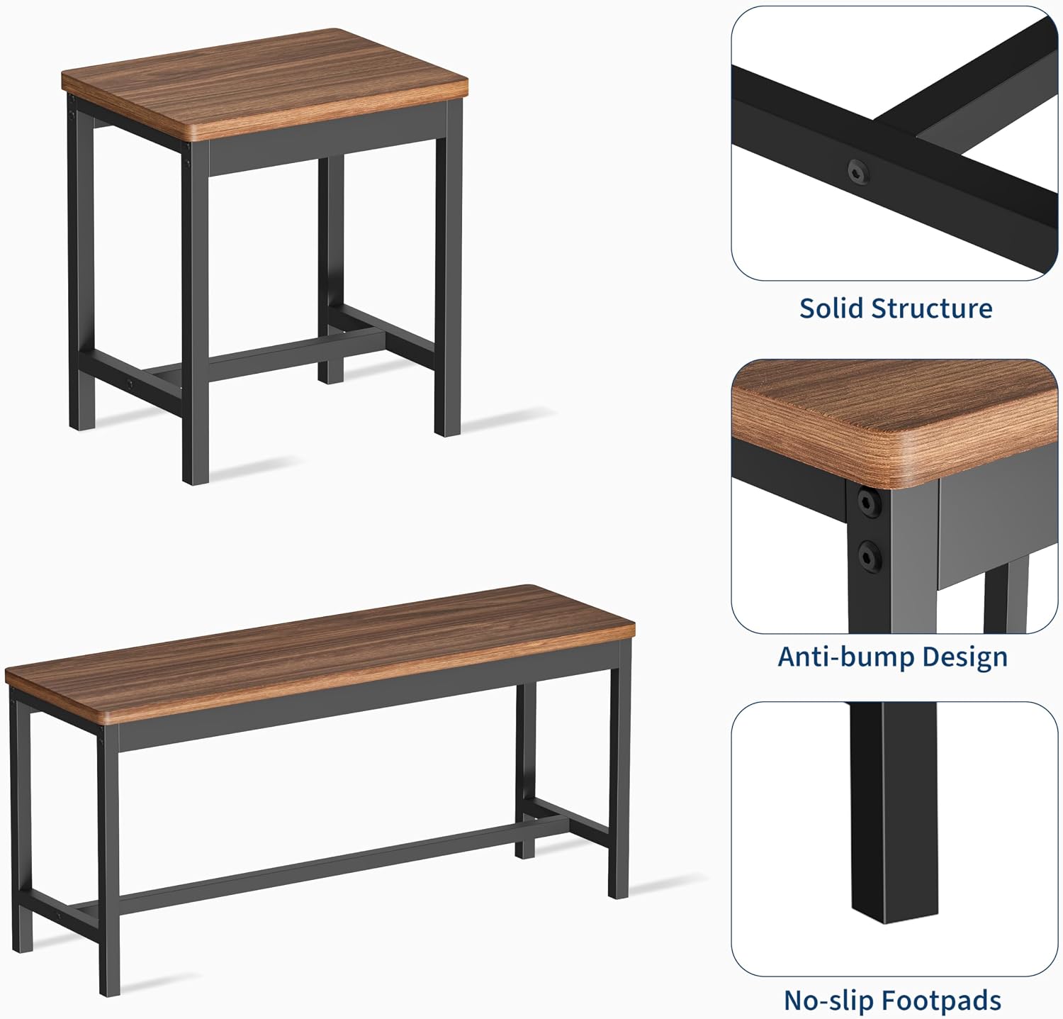 Extendable Dining Table Set, 5-Piece - Image 6