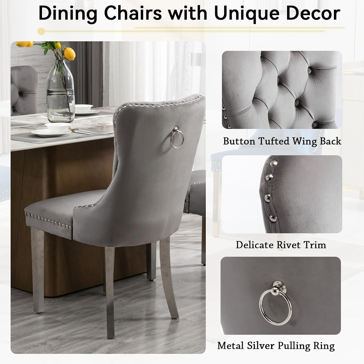Extendable Dining Table Set, 7-Piece - Image 6