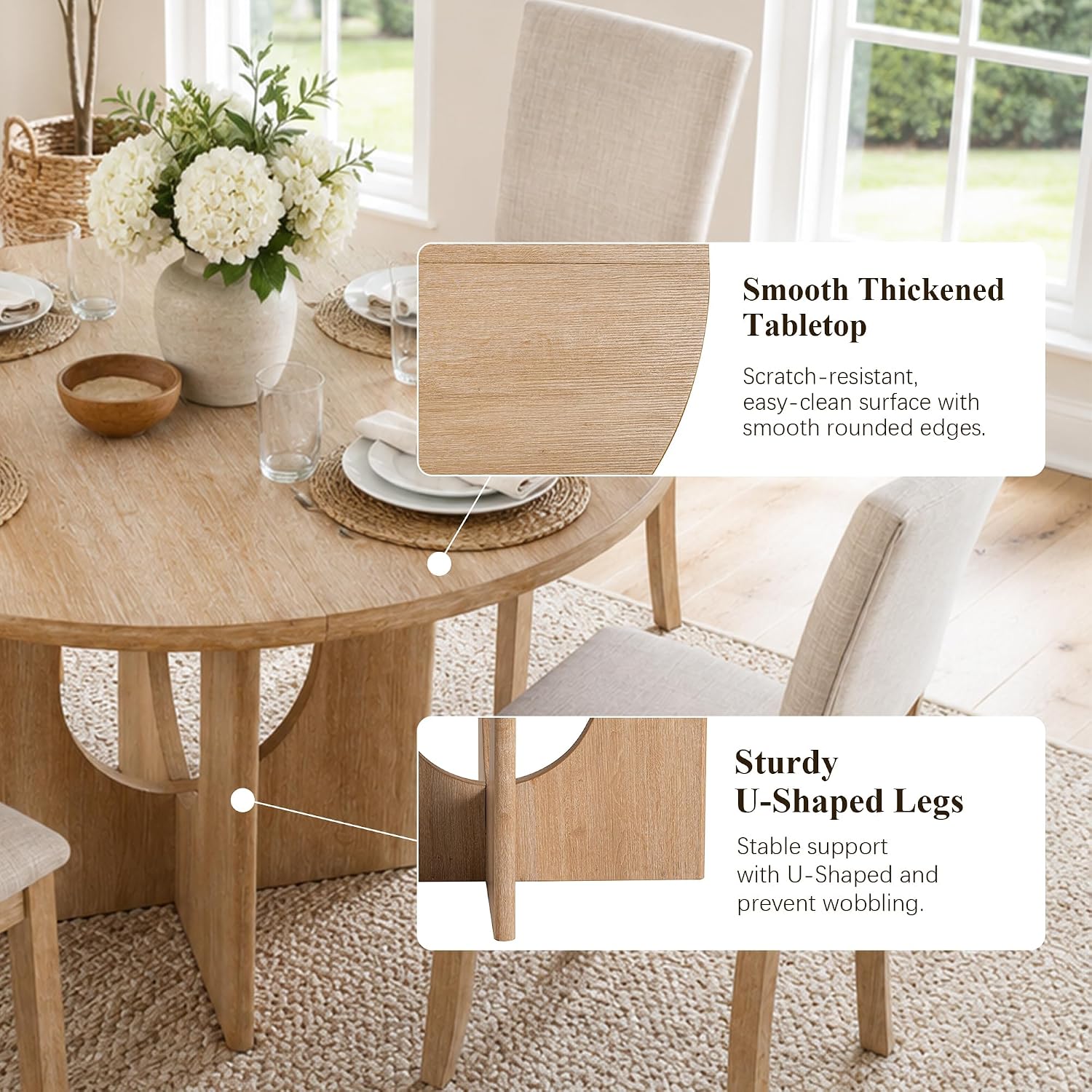 Round Dining Table Set, 5-Piece - Image 4